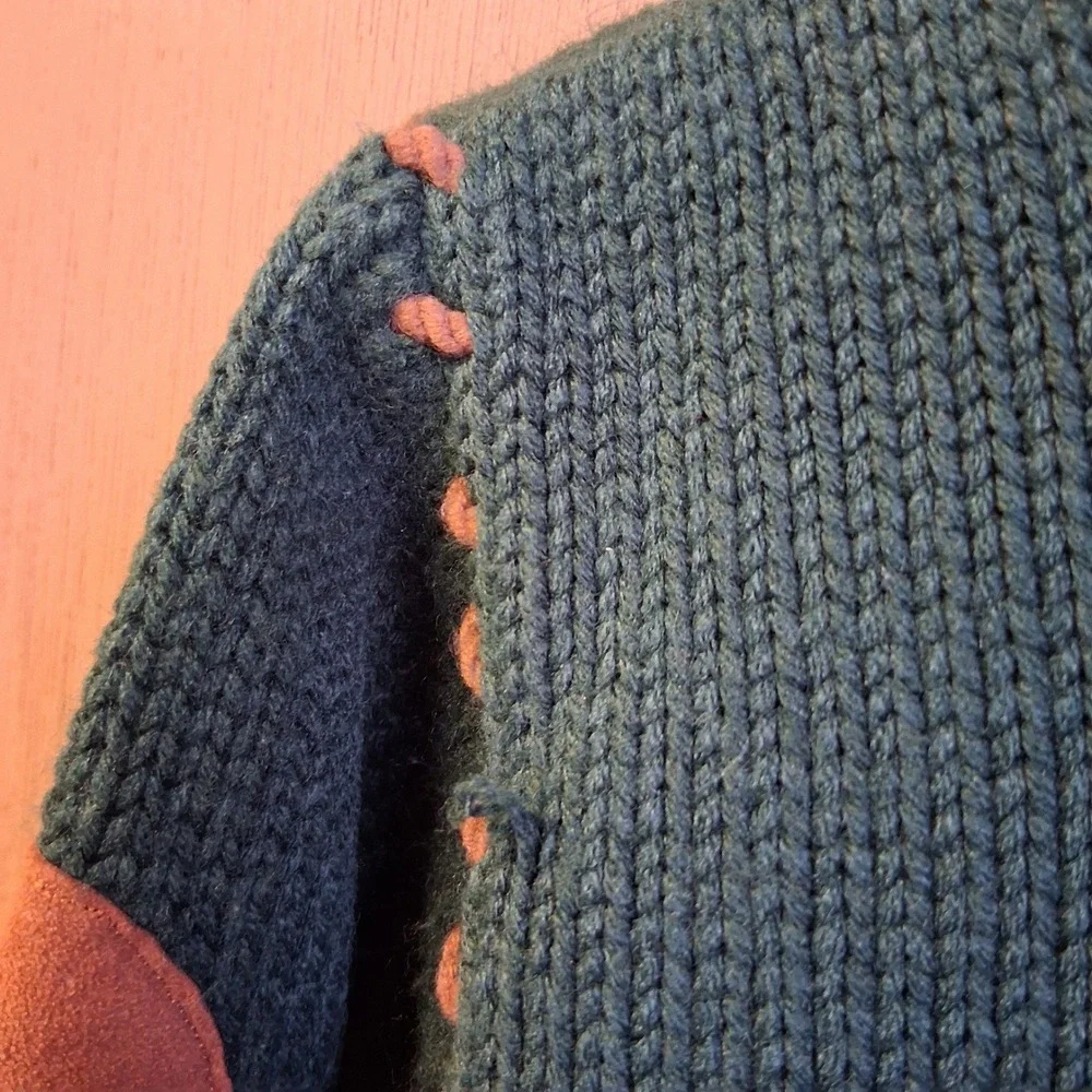 Vintage 90's Kitestrings Boys Sweater Sz 5/6 Lodge Moose Winter‎ EUC